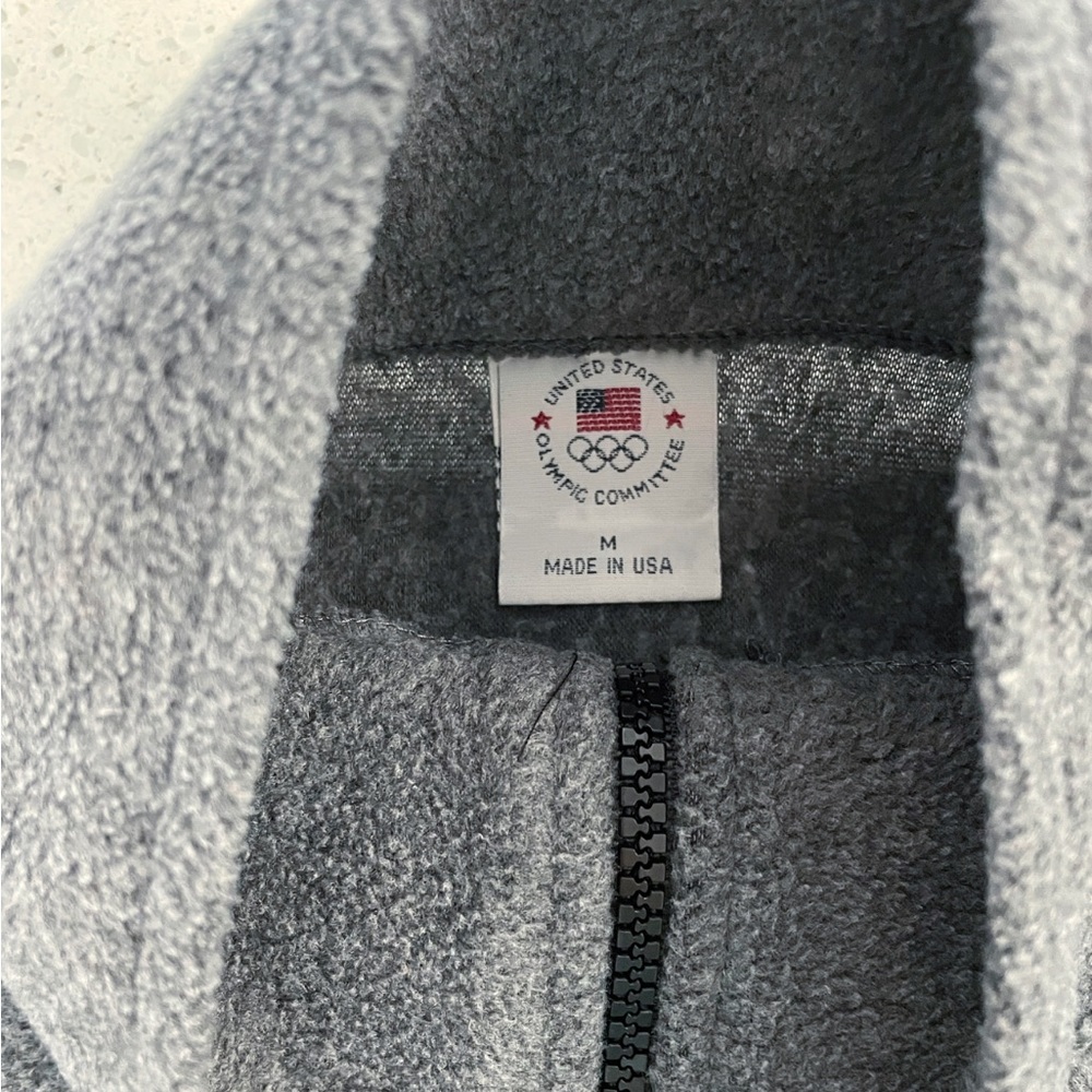 United States Olympic Committee Vest Women’s Medium Gray Full Zip Jacket Unisex - Picture 3 of 7